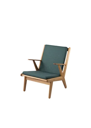 FDB Møbler / Furniture - Lounge chair - J53 - Lænestol - Oak Natur Oiled - Main Line Flax Green Fabric (32)