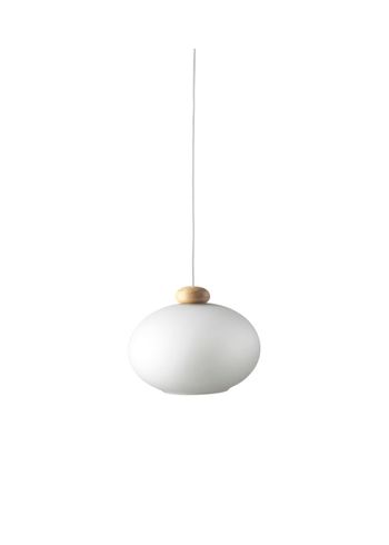 FDB Møbler / Furniture - Hanglamp - U2 - Hiti - Oak / white cord / opal glass