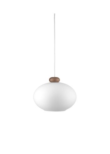 FDB Møbler / Furniture - Pendel - U2 - Hiti - Walnut / white cord / opal glass