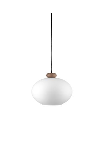 FDB Møbler / Furniture - Pendulum - U2 - Hiti - Walnut / black cord / opalt glass