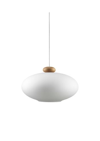 FDB Møbler / Furniture - Hanglamp - U3 - Hiti - Pendel - Oak / White cord / Opal glass
