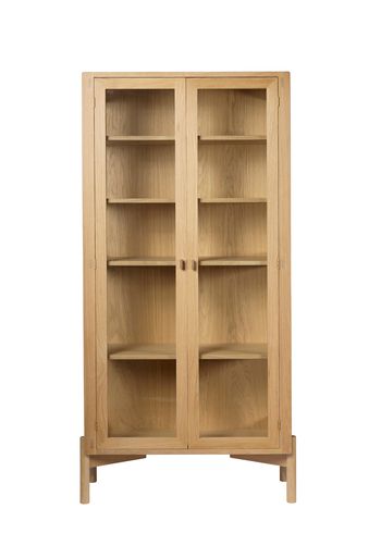 FDB Møbler / Furniture - Vitrinekast - A90 Boderne - Glas Cabinet - Oak - Høj