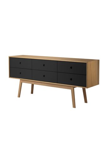 FDB Møbler / Furniture - Sideboard - A86 Butler by Foersom & Hiort-Lorenzen - Nature/Black