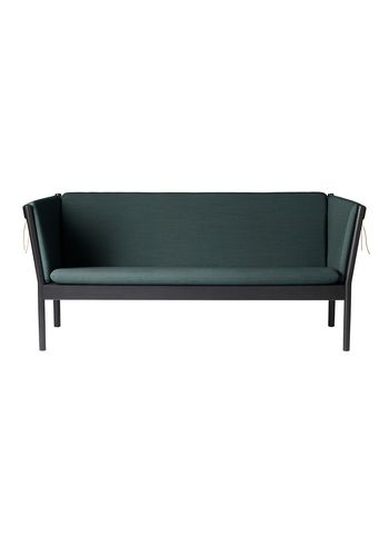 FDB Møbler / Furniture - Couch - J149 3 pers by Erik Ole Jørgensen - Eg, Sort, Malet / Mørkegrøn