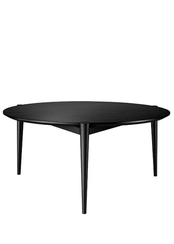 FDB Møbler / Furniture - Sohvapöytä - D102 Søs Coffee Table by Stine Weigelt - Oak / Black / Large