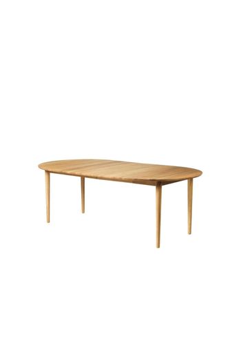 FDB Møbler / Furniture - Ruokapöytä - C62E Bjørk with 2 additional plates by Unit10 - Oiled solid oak