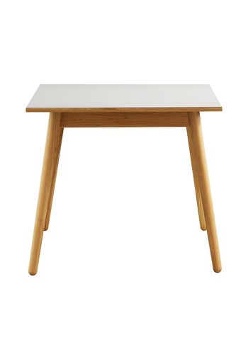 FDB Møbler / Furniture - Table à manger - C35A by Poul M. Volther - Natural Lacquered Oak / Light Grey