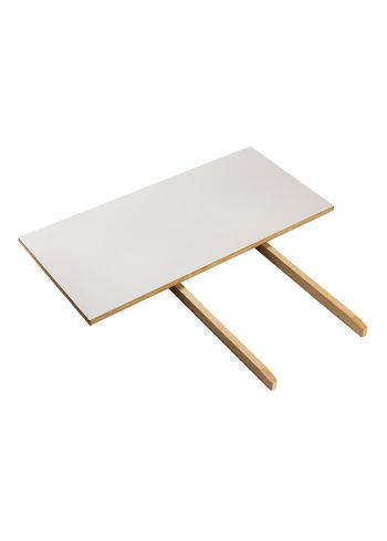 FDB Møbler / Furniture - Jedálenský stôl - Additional table extender for C35C by Poul M. Volther - Oak / Linoleum - Natural / Gray