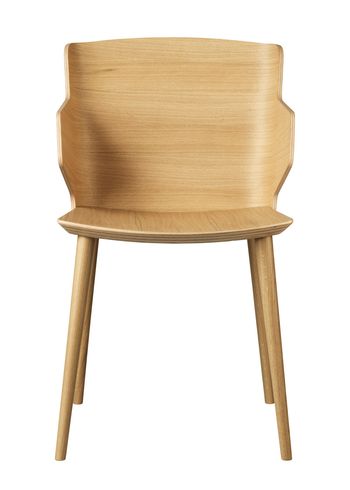 FDB Møbler / Furniture - Stol - J155 Yak af Tom Stepp - Eg / Natur / Med armlæn