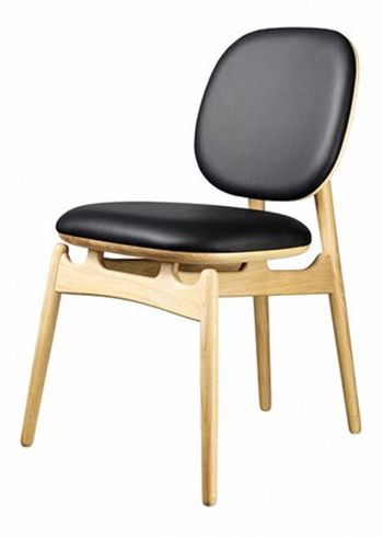 FDB Møbler / Furniture - Stoel - J161 PoSpiSto by Hans-Christian Bauer - Oak / Leather - Nature / Black