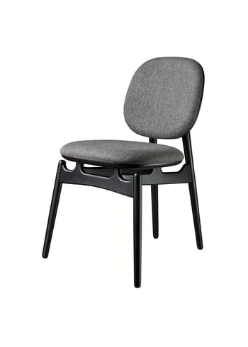 FDB Møbler / Furniture - Stol - J161 PoSpiSto af Hans-Christian Bauer - Eg / Tekstil - Sort / Grå