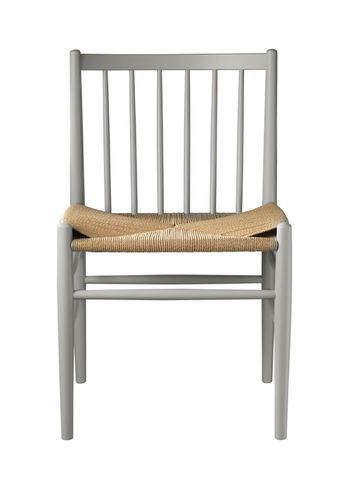 FDB Møbler / Furniture - Stoel - J80 by Jørgen Bækmark - Agate Grey Beech/Nature Wicker