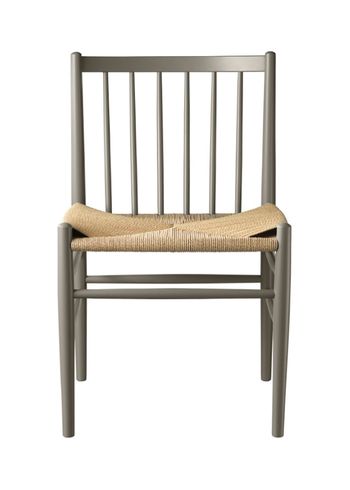 FDB Møbler / Furniture - Chair - J80 by Jørgen Bækmark - Moss Grey Beech/Nature Wicker