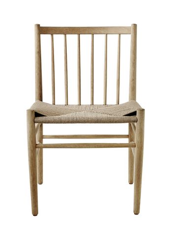 FDB Møbler / Furniture - Chair - J80 by Jørgen Bækmark - Nature Oak/Nature Wicker - Lacquered
