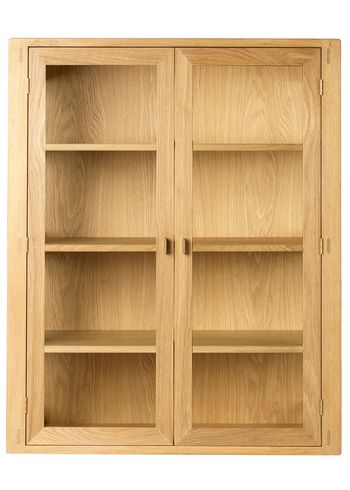 FDB Møbler / Furniture - Vitrinekast - A90 Boderne - Glas Cabinet - Oak - Vægmonteret