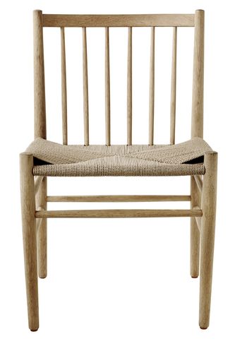 FDB Møbler - Chair - J80 by Jøren Bækmark - Nature Oak/Nature Wicker