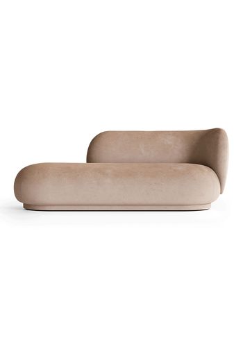 Ferm Living - Sofá de 3 pessoas - Rico Divan R - Faded Velvet - 16 Sand