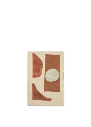 Ferm Living - Tapete de criança - Bloco Tufted Rug - Large - Blush/Off-white