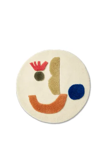 Ferm Living - Tappeto per bambini - Panto Tufted Rug - Large - Off-white