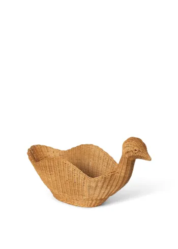 Ferm Living - Caixa de armazenamento para crianças - Bird Braided Storage - Natural - Natural