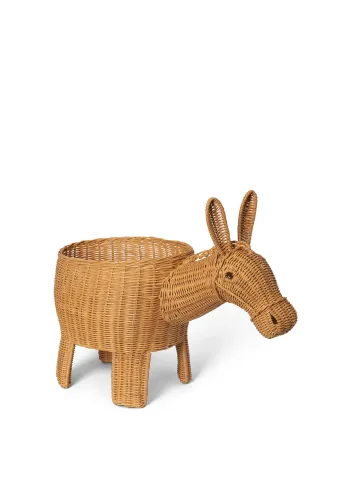 Ferm Living - Contenitore per bambini - Donkey Braided Storage - Natural - Natural