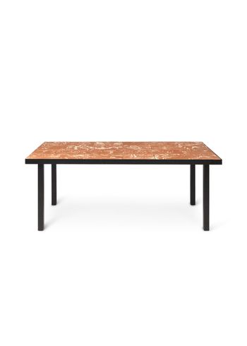 Ferm Living - Tavolino da caffè - Flod Tiles Café Table - Large - Terracotta