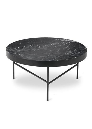 Ferm Living - Conseil d'administration - Marble Sofabord - Large - Black