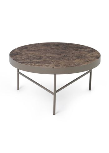 Ferm Living - Table - Marble Sofabord - Large - Brown