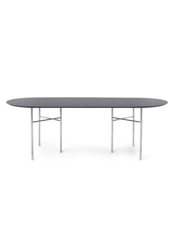 Ferm Living - Tafel - Mingle Table Top / Oval - Large - Black Veneer