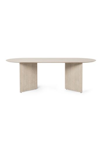 Ferm Living - Tafel - Mingle Table Top / Oval - Large - Natural Oak Veneer