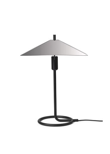 Ferm Living - Tafellamp - Filo Table Lamp - Square - Black/Mirror Polished