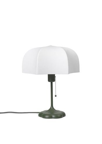 Ferm Living - Lámpara de mesa - Poem Table Lamp - White/Grass Green