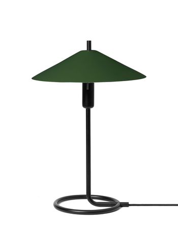 Ferm Living - Bordlampe - Filo Table Lamp - Sort/Mørk Olivenfarve