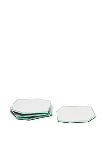 Ferm Living - Gonna del tavolo - Shard Coasters - Set Of 4 - Mirror - Set of 4 - Mirror