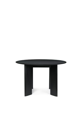Ferm Living - - Bevel Table - Round - Bevel Table - Round Ø117 - Black Oiled Beech