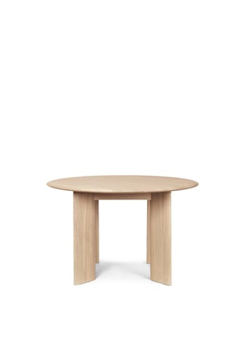 Ferm Living - - Bevel Table - Round - Bevel Table - Round Ø117 - White Oiled Oak