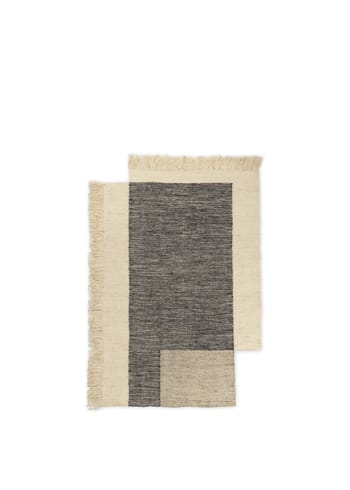 Ferm Living - - Counter Rug - Counter Rug 140 x 200 - Charcoal/Off-whi
