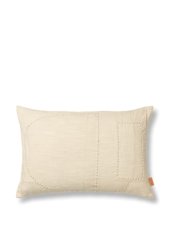 Ferm Living - Pillow - Darn Cushion - Darn Cushion - Rectangular - Natural