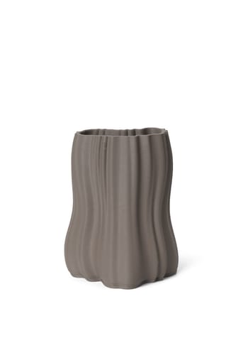 Ferm Living - - Moire Vase - Moire Vase - H20 - Anthracite