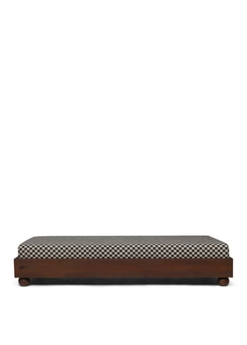 Ferm Living - Daybed - Rum Daybed - Rum Daybed Check - Dark Stained/Sand/Black