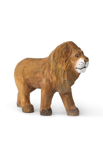 Ferm Living - Figura - Animal Hand-Carved - Lion