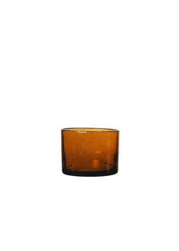 Ferm Living - Vidro - Oli Water Glass - Amber - Low