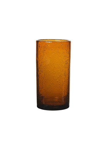 Ferm Living - Vidrio - Oli Water Glass - Amber - Tall