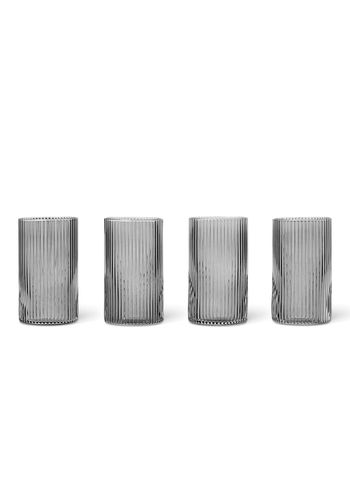 Ferm Living - Glas - Ripple Verrines (Set of 4) - Smoked Grey