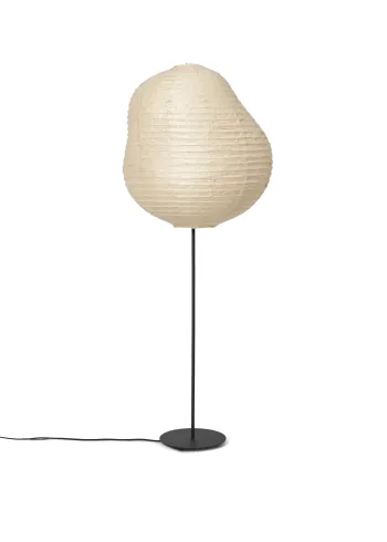 Ferm Living - Gulvlampe - Kurbis Floor Lamp - Tall - Natural/Black