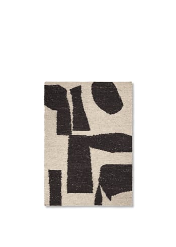 Ferm Living - Tappeto - Piece Rug - Piece Rug - 140 x 200- Off-white/Coffee