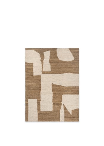 Ferm Living - Tapis - Piece Rug - Piece Rug - 140 x 200 - Off-white/Toffee