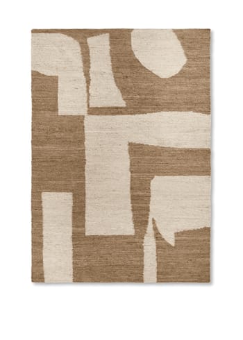 Ferm Living - Tappeto - Piece Rug - Piece Rug - 200 x 300 - Off-white/Coffee