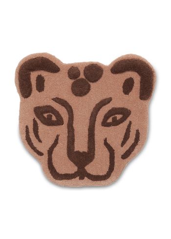 Ferm Living - Tapijt - Tufted Rug - Brown Leopard Head
