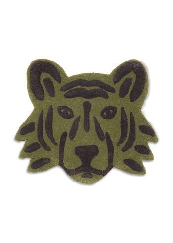 Ferm Living - Tapijt - Tufted Rug - Green Tiger Head